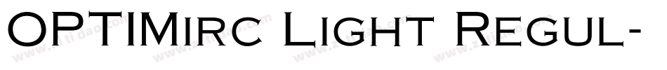 OPTIMirc Light Regul字体转换